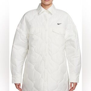 NWT Nike Shirt Quilted Jacket SZ S